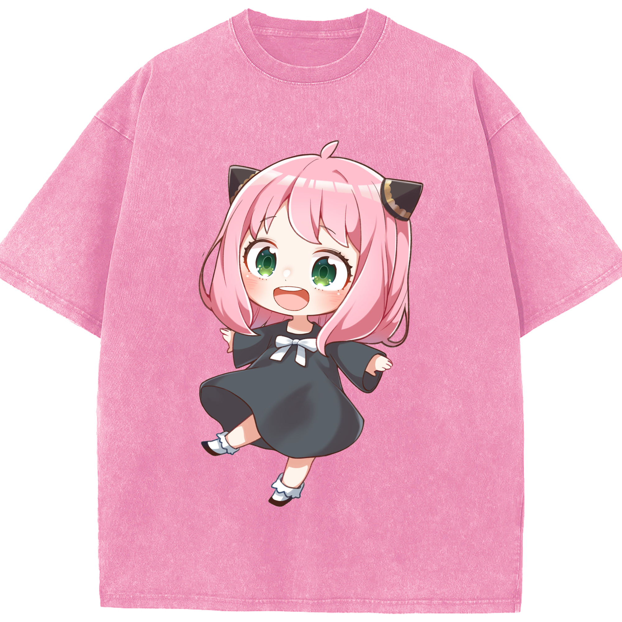 （画像用） SPY×FAMILY间谍家家酒 綿100% ヴィンテージ風 半袖Tシャツ（フロントプリント）
